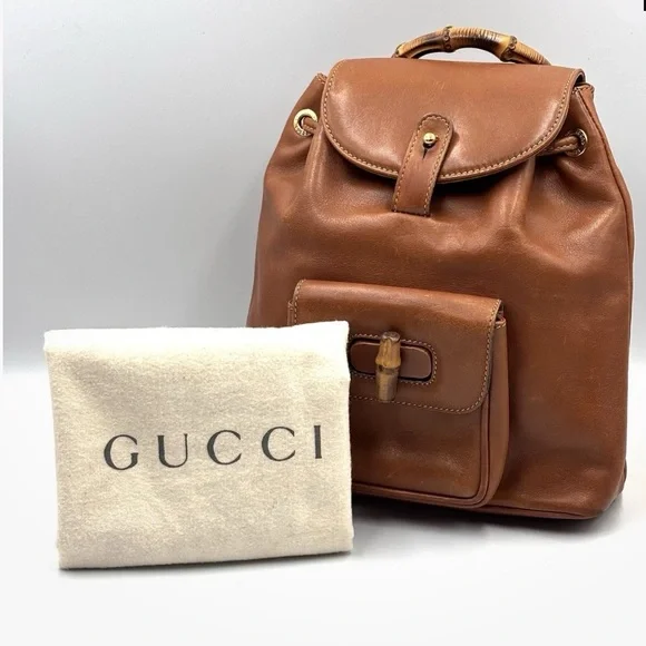 Gucci Bamboo Backpack - Picture 1 of 13
